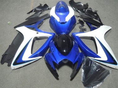 Buy 2006-2007 Blue White Black Suzuki GSXR600 Motorbike Fairing