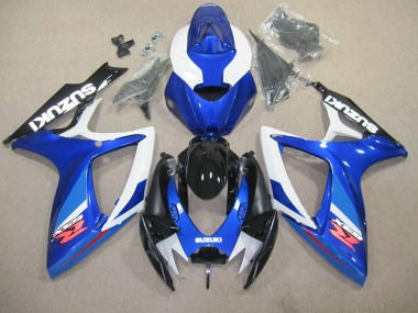 Buy 2006-2007 Blue White Suzuki GSXR600 Replacement Fairings