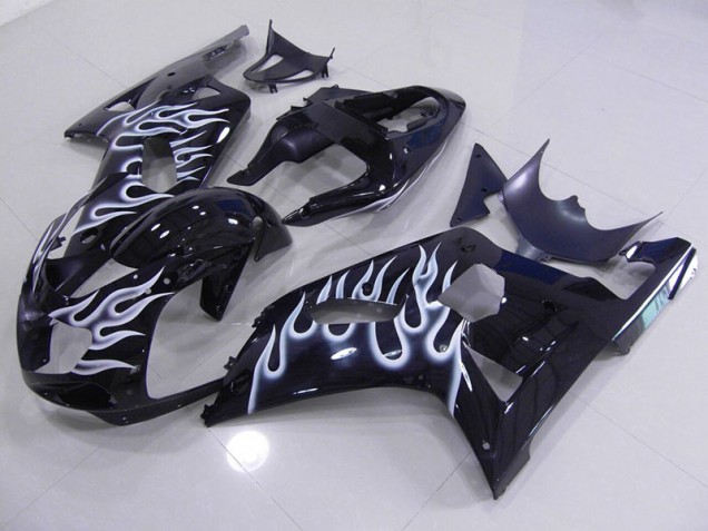 Buy 2001-2003 Blue White Flame Suzuki GSXR750 Motor Fairings