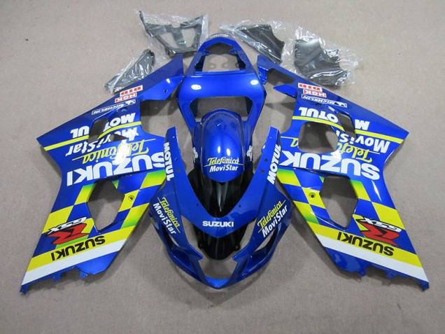 Buy 2004-2005 Blue Telefunica Movistar Motul Suzuki GSXR750 Motorcycle Fairings Kit