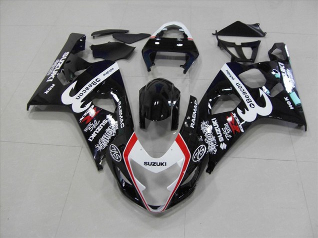 Buy 2004-2005 Black Red Beacon Suzuki GSXR750 Motorbike Fairings