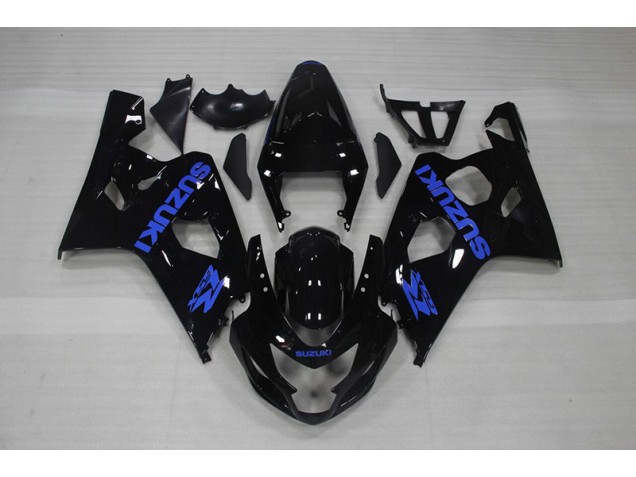 Buy 2004-2005 Black Blue Decal Suzuki GSXR750 Motorcycle Fairing Kits