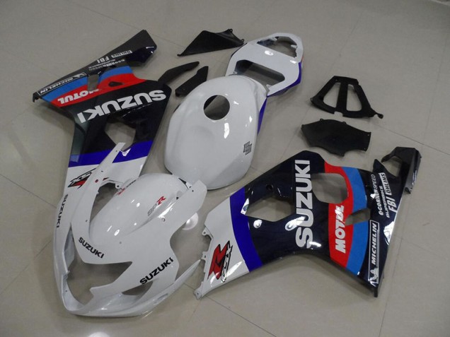 Buy 2004-2005 Wite Blue Motul Suzuki GSXR750 Motorcycle Bodywork