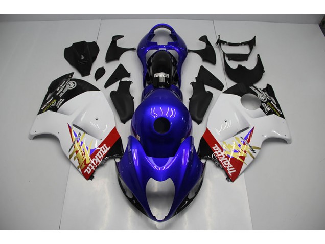 Buy 1996-2007 Blue White Suzuki GSXR1300 Hayabusa Motor Bike Fairings