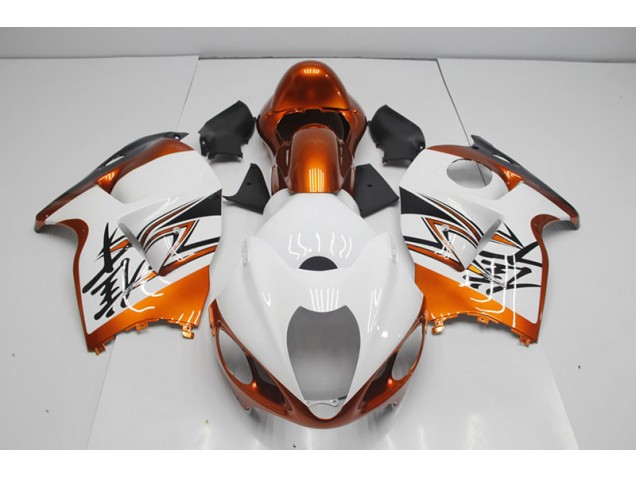 Buy 1996-2007 White Orange Suzuki GSXR1300 Hayabusa Motorcycle Bodywork