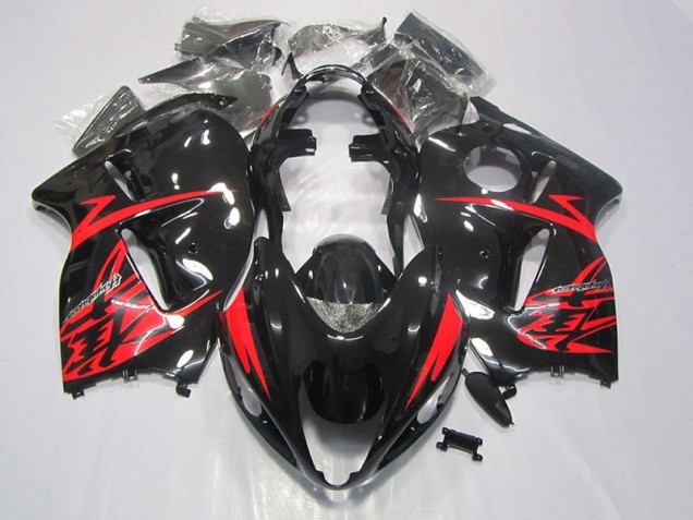 Buy 1996-2007 Black Red Suzuki GSXR1300 Hayabusa Motorbike Fairing Kits