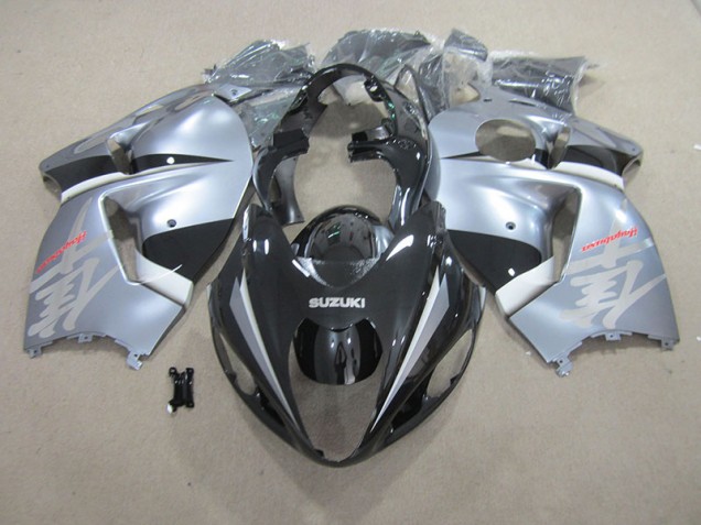 Buy 1996-2007 Black Silver Suzuki GSXR1300 Hayabusa Motorcyle Fairings