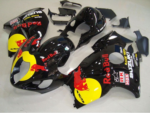 Buy 1996-2007 Black Yellow Red Bull Suzuki GSXR1300 Hayabusa Motorcycle Fairing Kits