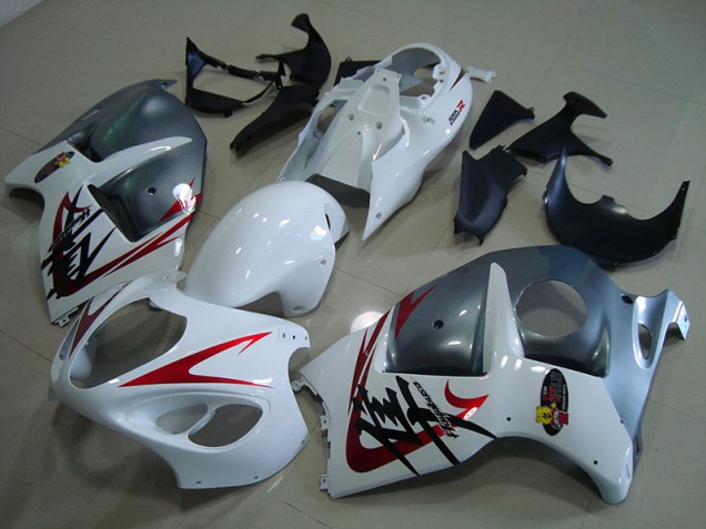 Buy 1996-2007 White Black Suzuki GSXR1300 Hayabusa Motorcycle Fairing Kit