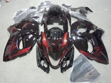 Buy 2008-2019 Black Red Suzuki GSXR1300 Hayabusa Motor Fairings