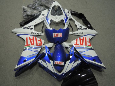 Buy 2007-2008 Blue White Red Fiat Yamaha YZF R1 Motorcycle Replacement Fairings