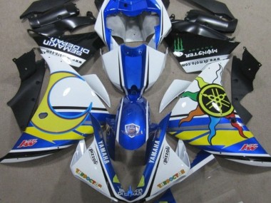 Buy 2009-2011 Blue White Yellow 46 Yamaha YZF R1 Replacement Fairings