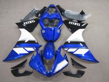Buy 2012-2014 Blue Black White Yamaha YZF R1 Motorcyle Fairings