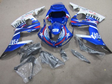 Buy 2003-2005 Blue White Motul Fiat Yamaha YZF R6 Motorcylce Fairings