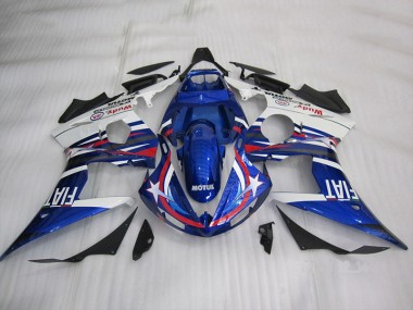 Buy 2003-2005 Blue White Motul Fiat Yamaha YZF R6 Motorcycle Fairing