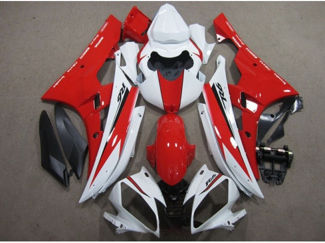 Buy 2006-2007 White Red Black Decal Yamaha YZF R6 Motorcycle Fairing