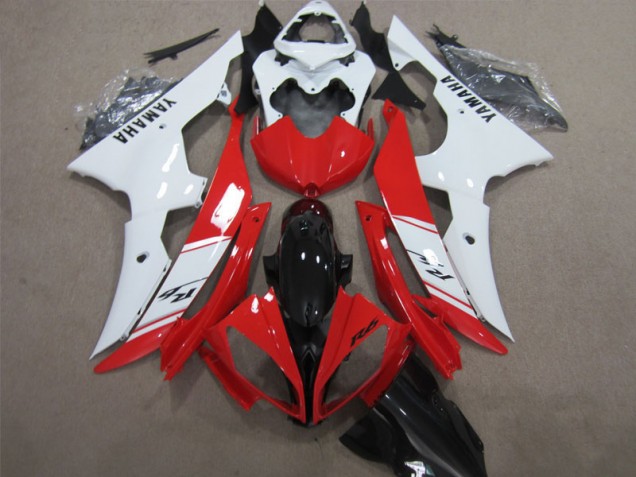 Buy 2008-2016 Red White Black Decal Yamaha YZF R6 Bike Fairing