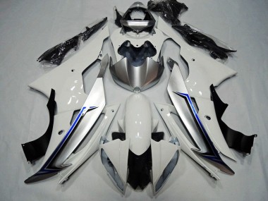 Buy 2008-2016 White Black Blue Yamaha YZF R6 Motorcycle Replacement Fairings