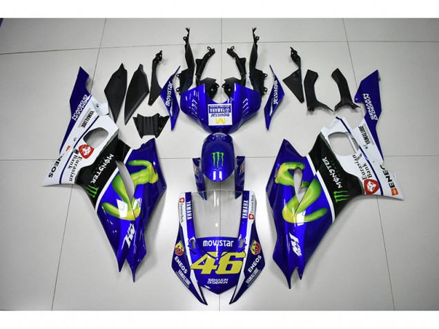 Buy 2017-2021 Monster Blue Movistar 46 Yamaha YZF R6 Motorcycle Bodywork